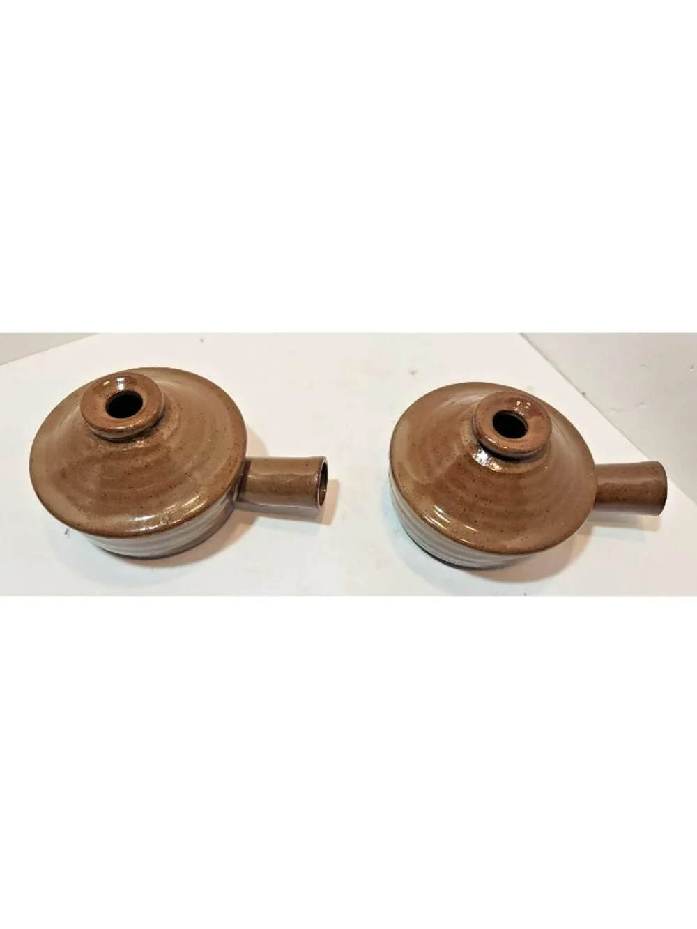 Stone Wave  Ceramic Bowl Microwave Cookers W/Lids Non-Stick Handmade  2 Pack